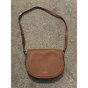 Aspinal Of London Stella Cross Body Satchel Brown Pebble Leather
